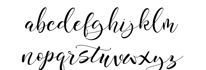 Mahdaleina Font LOWERCASE