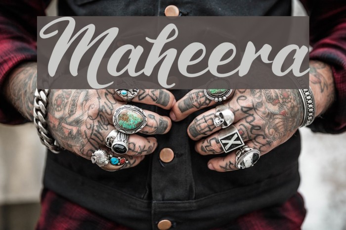Maheera Font examples