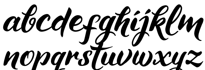 Maheera Font LOWERCASE