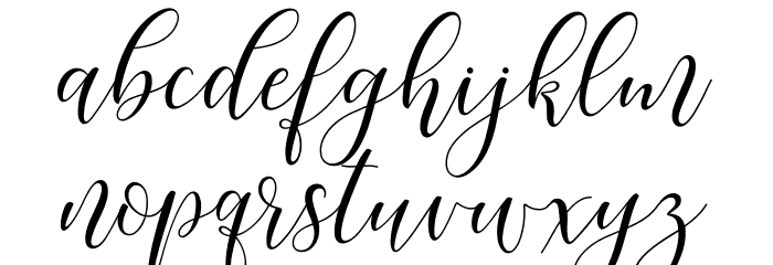 MaheisaScript Font LOWERCASE