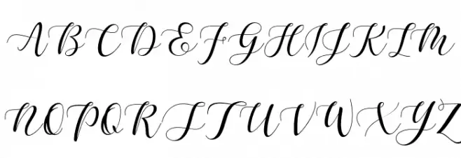 MaheisaScript Schriftart Groß
