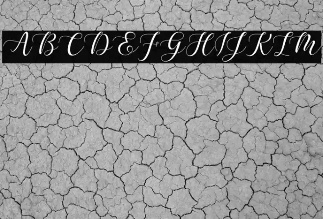 MaheisaScript Font examples