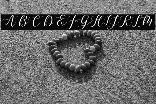 MaheisaScript Font examples