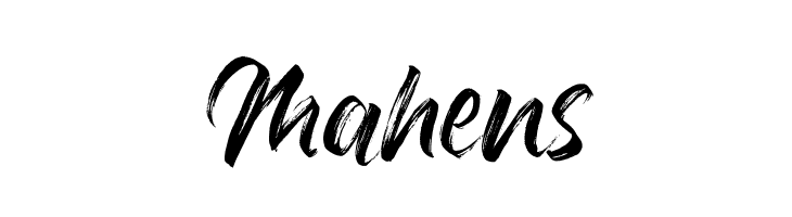 Mahens  नि: शुल्क फ़ॉन्ट्स डाउनलोड
