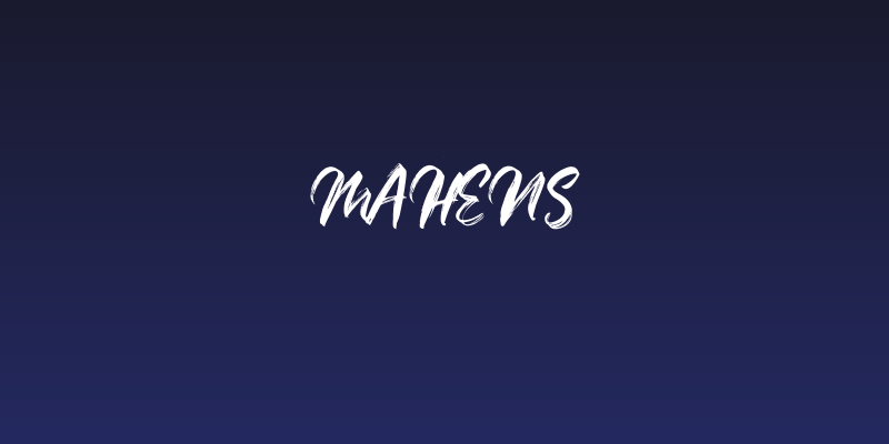 Mahens Social Header