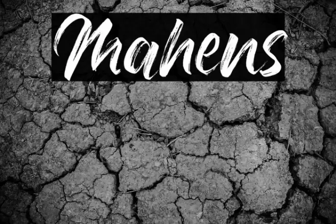 Mahens Font examples