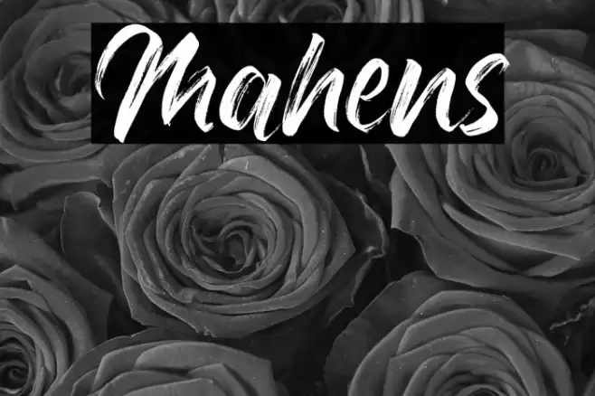 Mahens Font examples