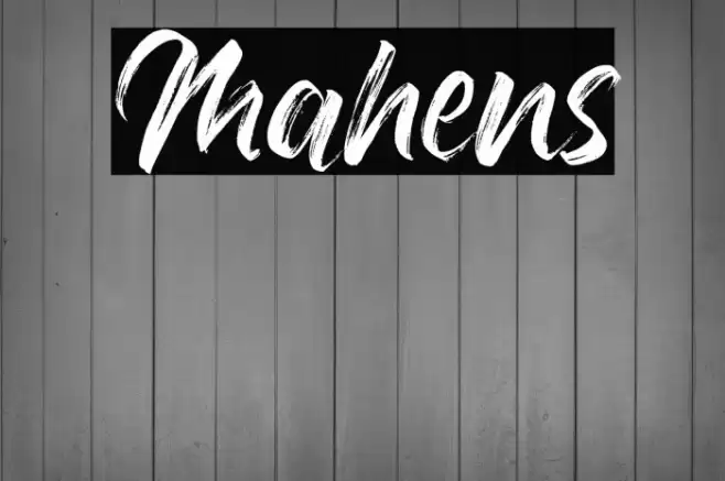 Mahens Font examples
