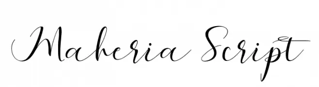 Maheria Script  Descarca Fonturi Gratis