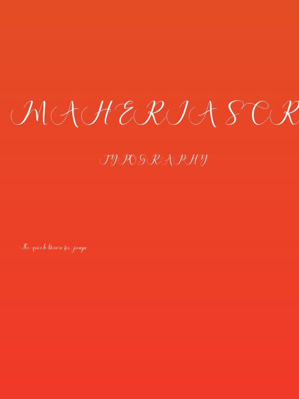 Maheria Script Poster