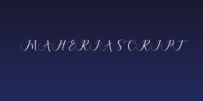 Maheria Script Social Header