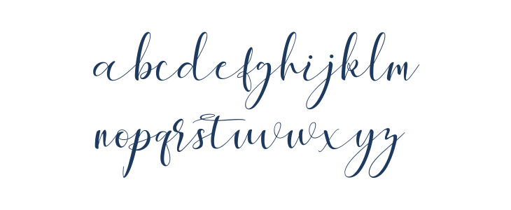 Maheria Script Lowercase