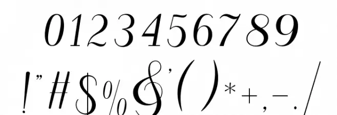 MaheriaScript Font OTHER CHARS