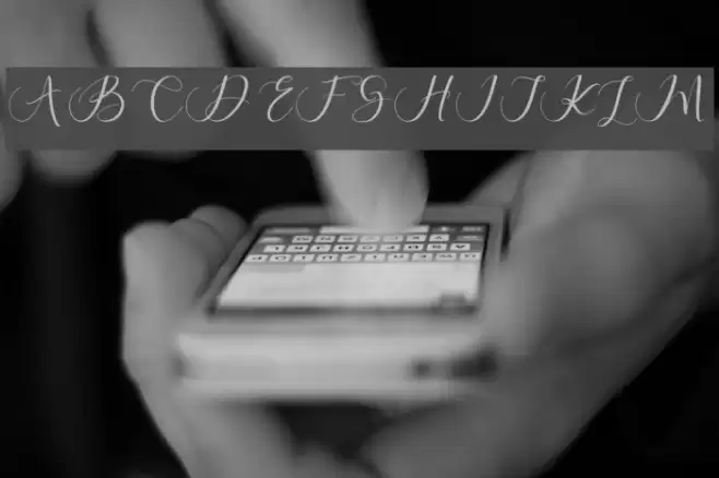 MaheriaScript Font examples