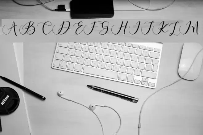 MaheriaScript Font examples