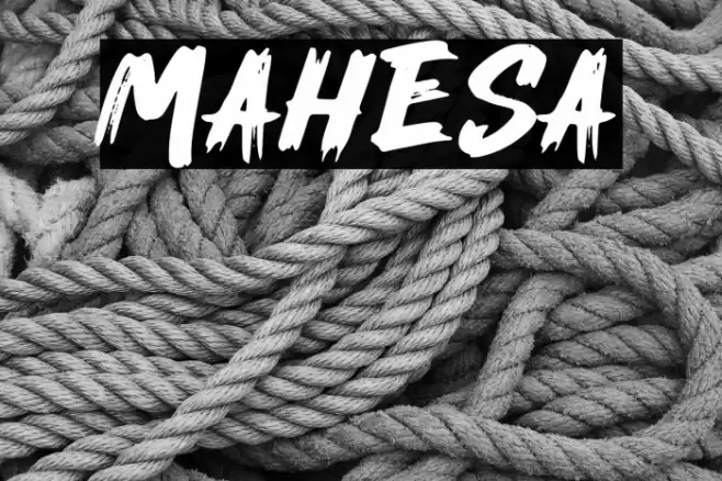 Mahesa Font examples
