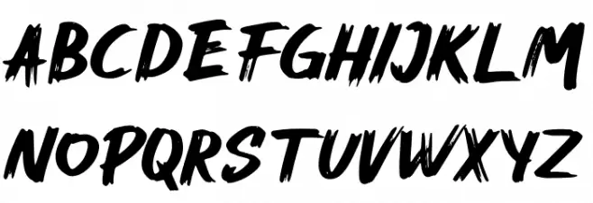 Mahesa Font LOWERCASE