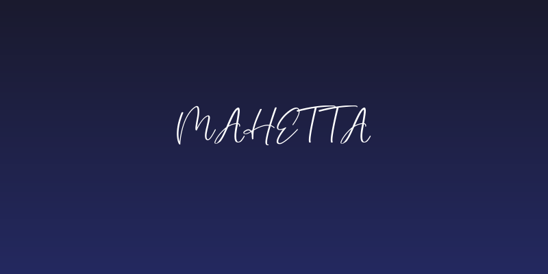 Mahetta Social Header
