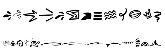 Mahogany Garden Doodle Font LOWERCASE