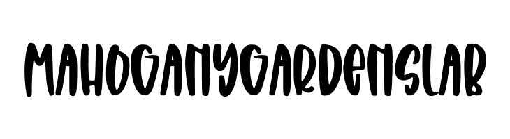 Mahogany Garden Slab  Frei Schriftart Herunterladen