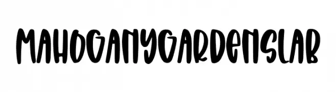 Mahogany Garden Slab Font