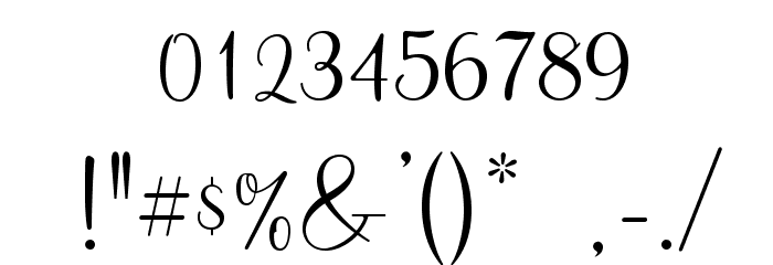 MahoganyOpti-Script Font OTHER CHARS