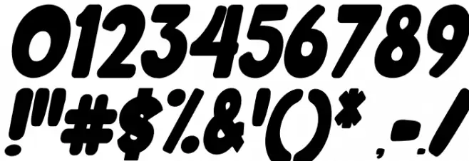 Mahoney Higher Tilted Font OTHER CHARS