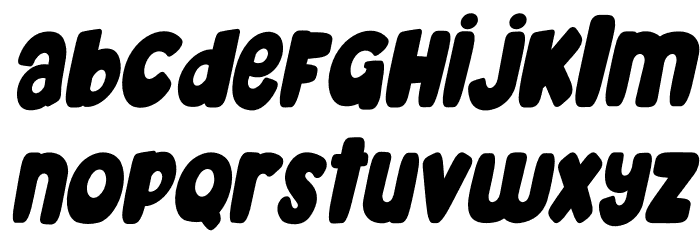 Mahoney Higher Tilted Font LOWERCASE