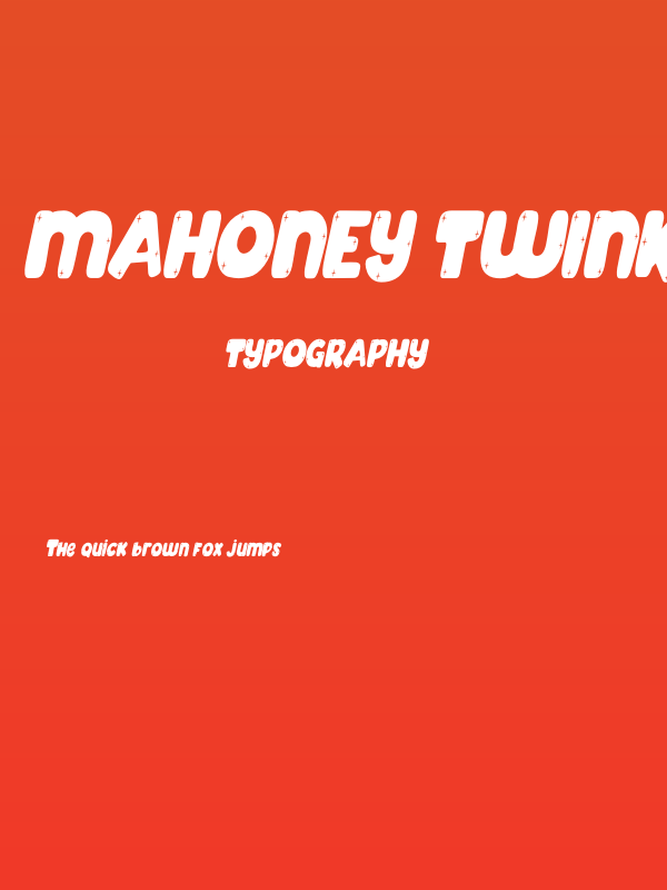 Mahoney Twinkle Higher Tilted Poster