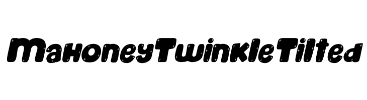 Mahoney Twinkle Tilted  Frei Schriftart Herunterladen