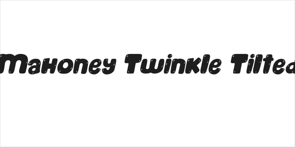 Mahoney Twinkle Tilted Logo