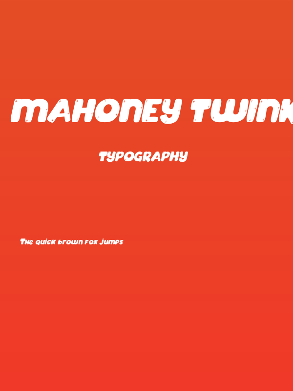 Mahoney Twinkle Tilted Poster