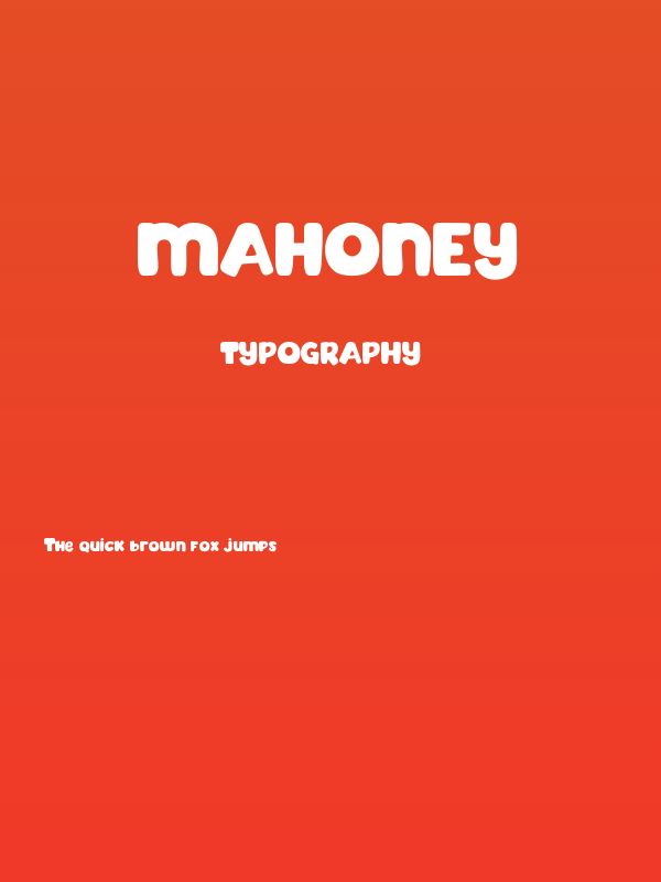 Mahoney Poster
