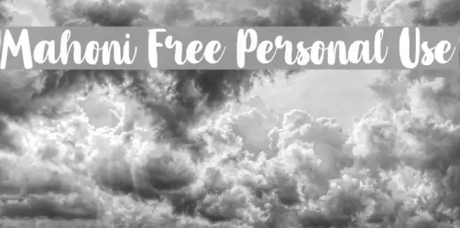 Mahoni Free Personal Use Example 1