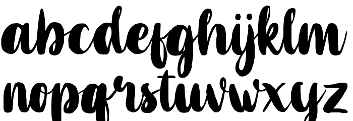 Mahoni Free Personal Use Font LOWERCASE