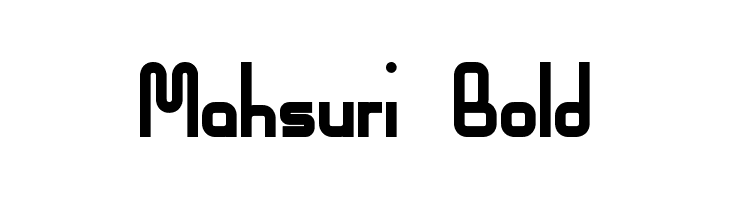 Mahsuri Bold  フリーフォントのダウンロード