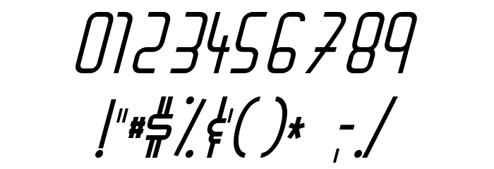 Mahsuri Italic Font OTHER CHARS