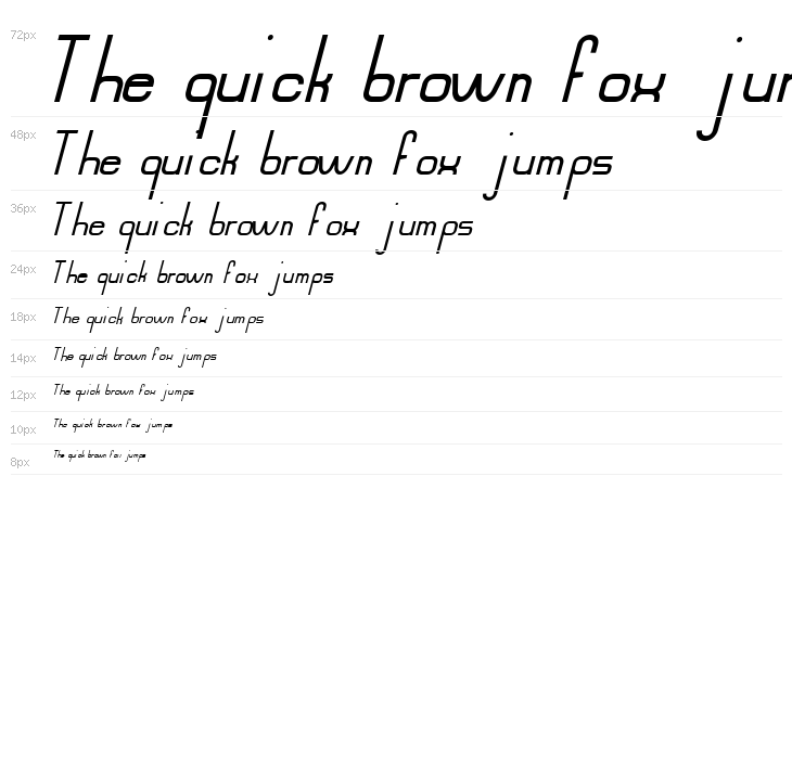 Mahsuri Italic Waterfall