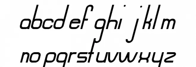 Mahsuri Italic Caratteri MINUSCOLO
