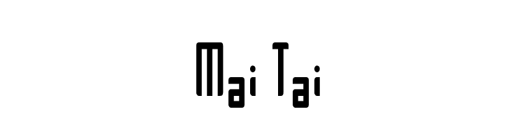 Mai Tai Font
