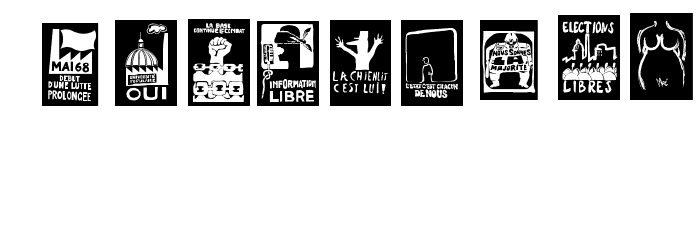 Mai1968 Regular Font OTHER CHARS