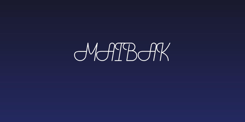 Maibak Social Header