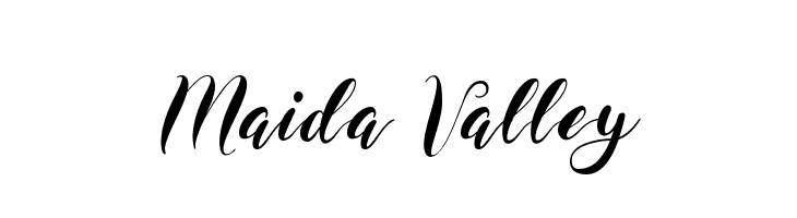 Maida Valley  フリーフォントのダウンロード
