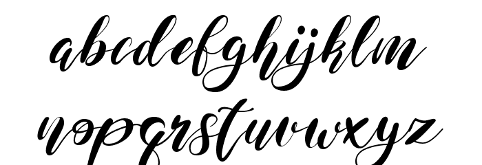 Maida Valley Font LOWERCASE