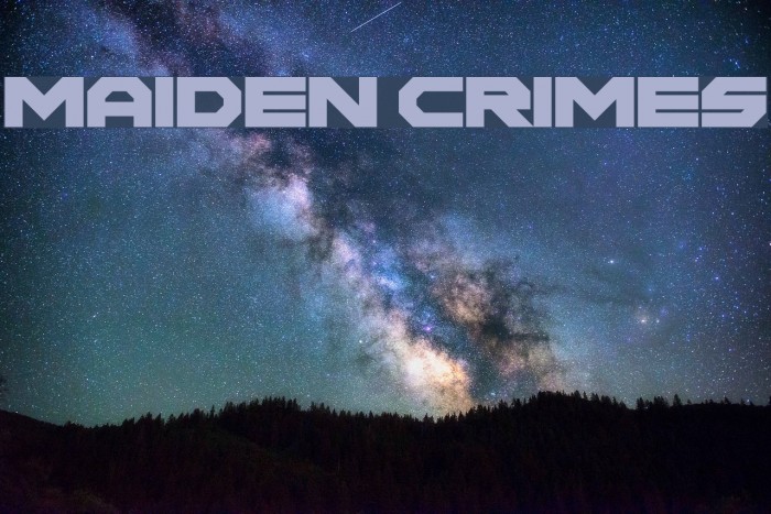 Maiden Crimes Font examples