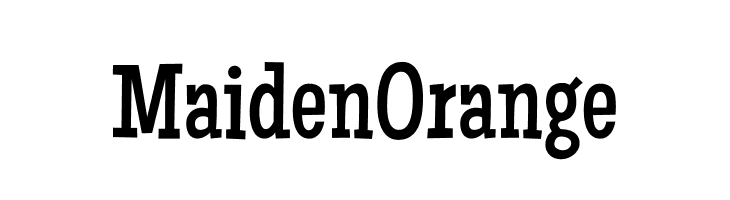 Maiden Orange  Descarca Fonturi Gratis
