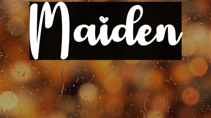 Maiden Example 1