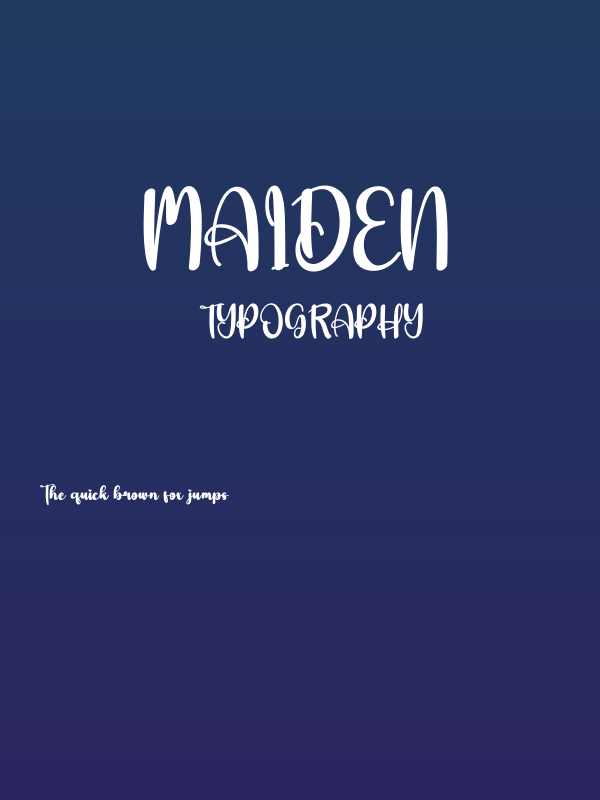 Maiden Poster