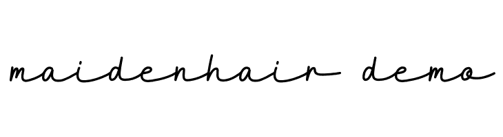 Maidenhair-DEMO  font caratteri gratis