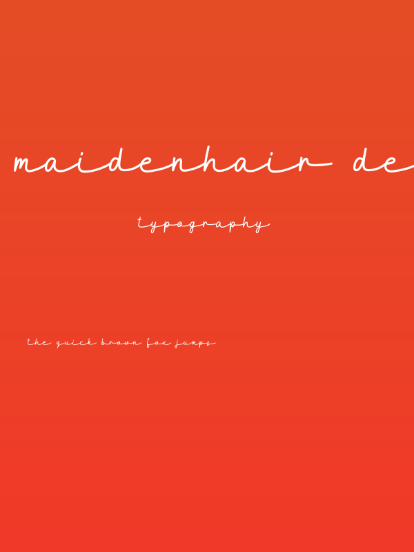Maidenhair-DEMO Poster